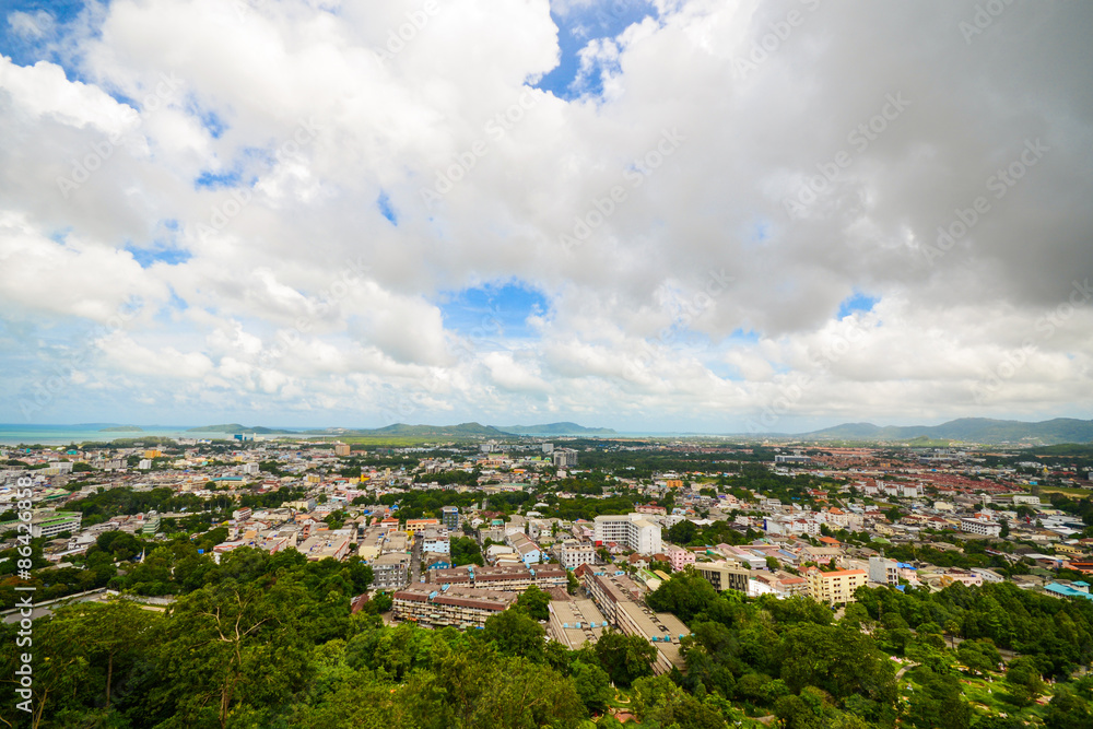 Phuket Town from Khao Rang viewpoint Phuket Town from Khao Rang viewpoint