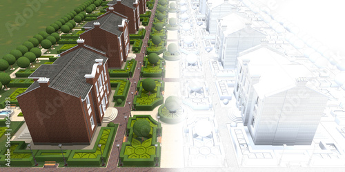 Master plan of the village