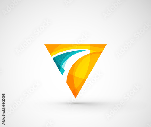 Free Download Abstract geometric company logo triangle, arrow - GFXLoad