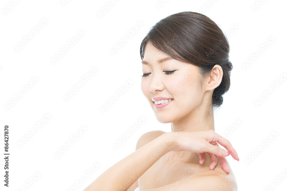 肌の美しい女性