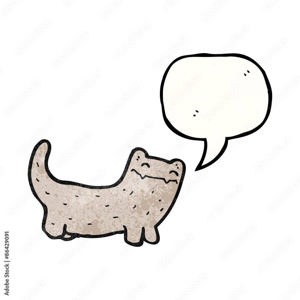 happy cartoon cat with speech bubble happy cartoon cat with speech bubble