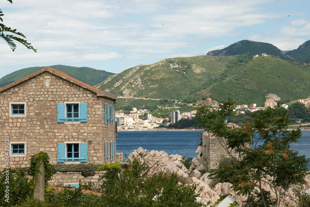 The small village of Przno in Montenegro
