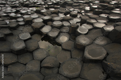 Giant's causeway - tourist site in Northern Irland