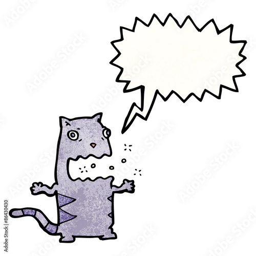 burping cat cartoon