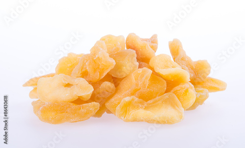 apple dry or dried apple slices on background.