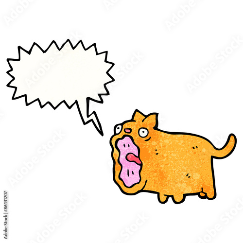 meowing cat cartoon