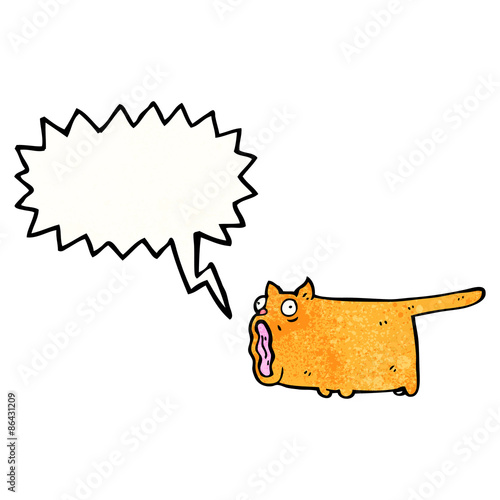 meowing cat cartoon