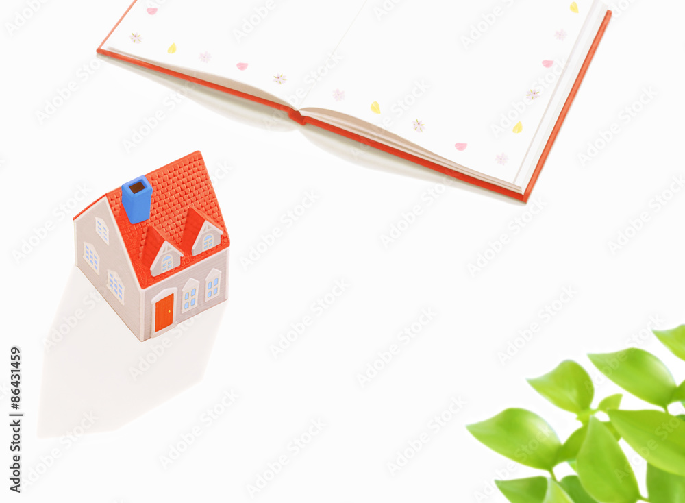 Fototapeta premium Model house and Book