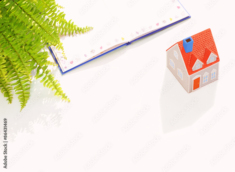 Obraz premium Model house and Book