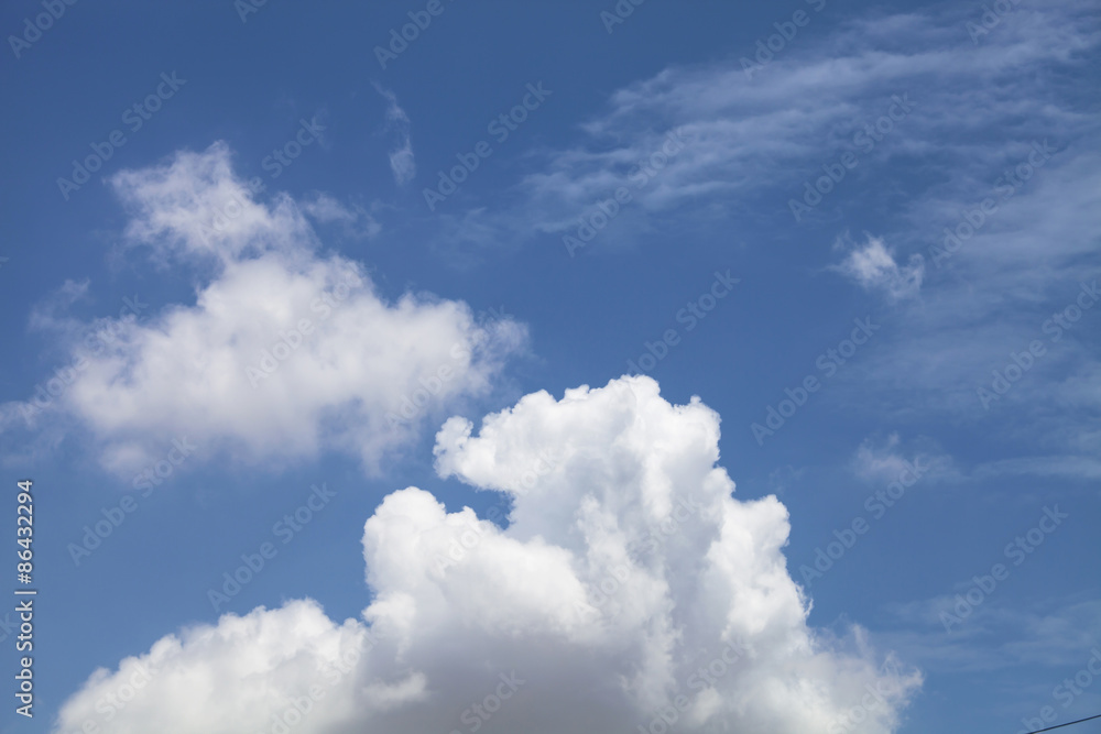 Blue sky and clouds Blue sky and clouds