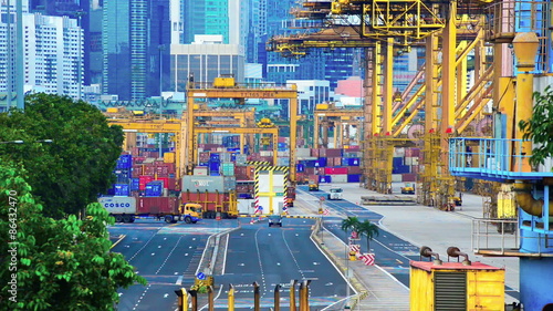 The port of Singapore