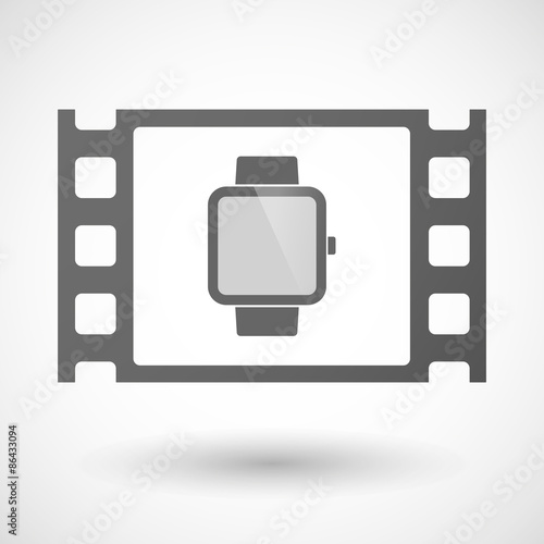 35mm film frame with a smart watch