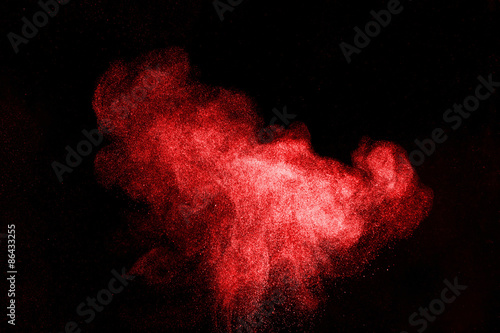 Abstract design of powder cloud