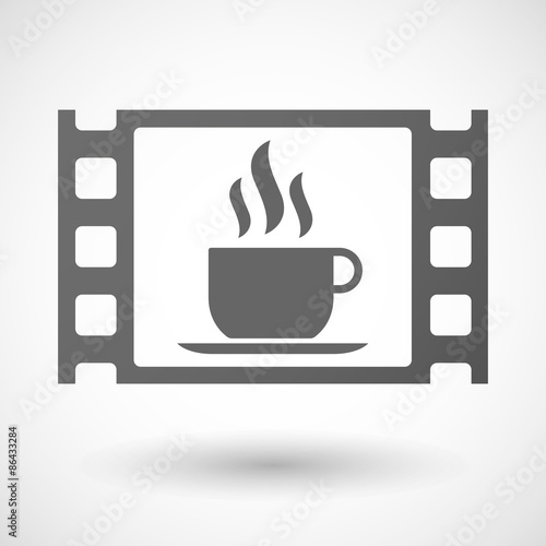 35mm film frame with a cup of coffee