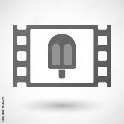 35mm film frame with an ice cream