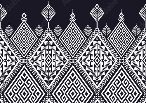 Geometric Ethnic pattern design for background or wallpaper. 