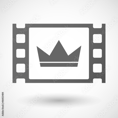 35mm film frame with a crown