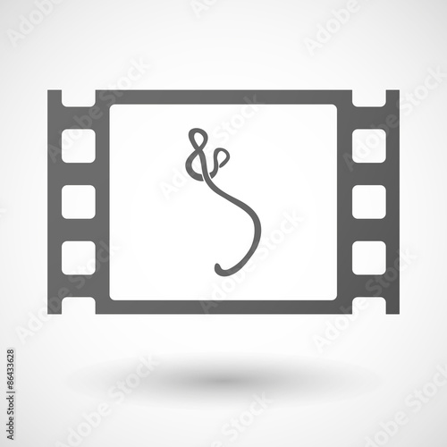 35mm film frame with an ebola sign