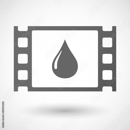 35mm film frame with a fuel drop