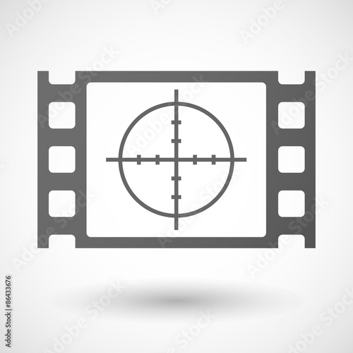 35mm film frame with a crosshair