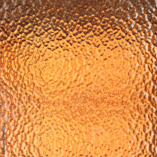 Abstract orange glass texture for background