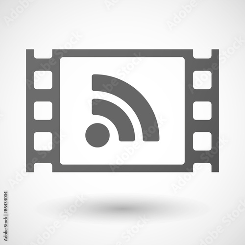 35mm film frame with an RSS sign