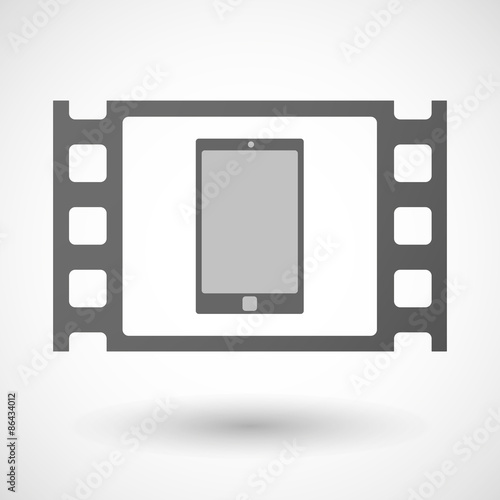 35mm film frame with a smart phone