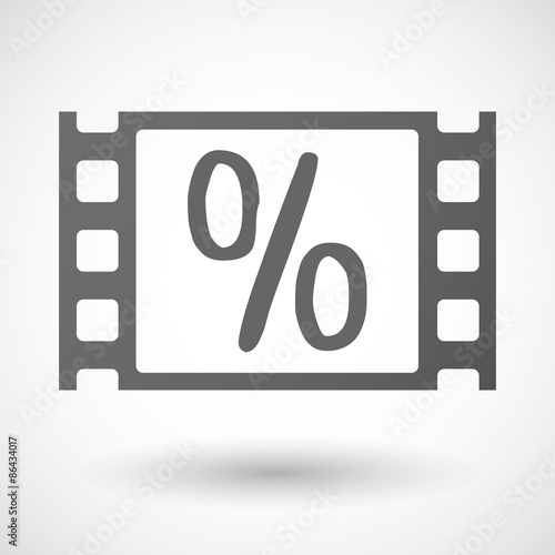 35mm film frame with a discount sign