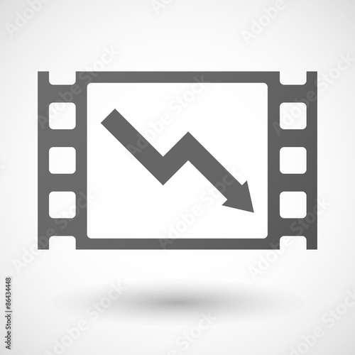 35mm film frame with a graph