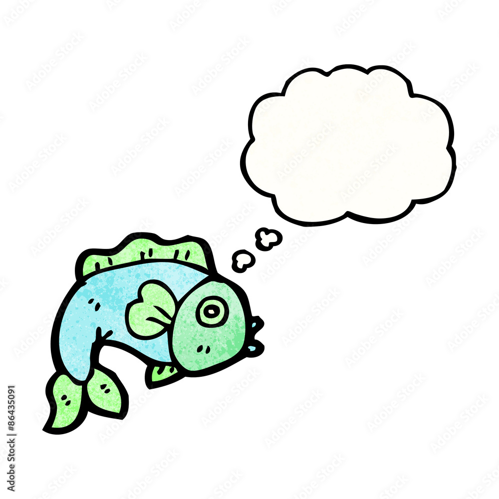 fish with thougth bubble cartoon fish with thougth bubble cartoon