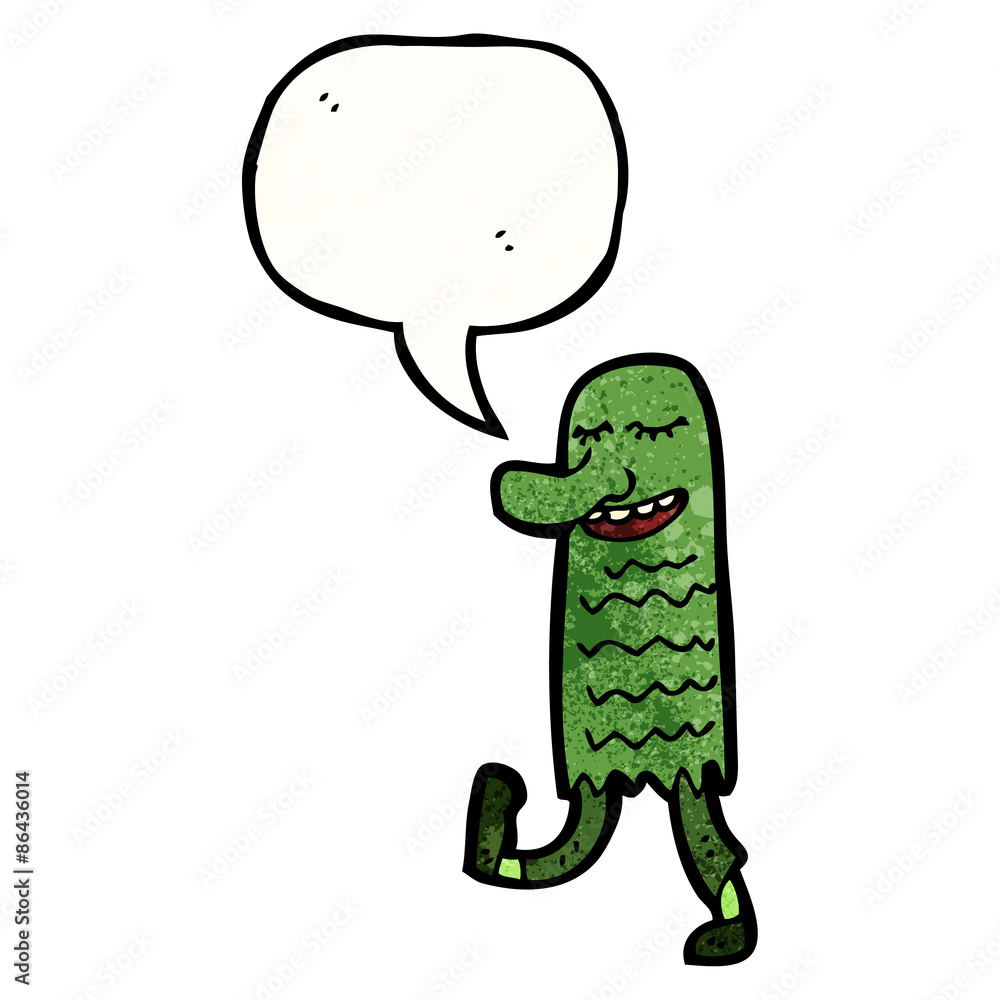 Obraz premium friendly monster cartoon