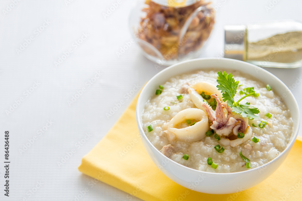 rice porridge with shrimp