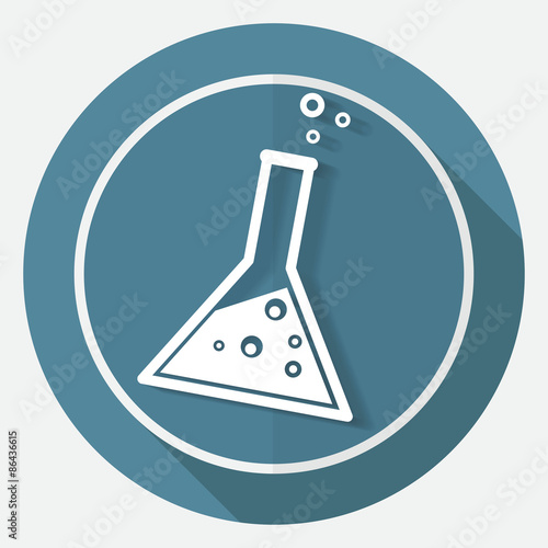 vitro icon on white circle with a long shadow