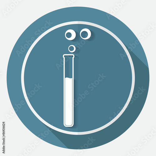 vitro icon on white circle with a long shadow