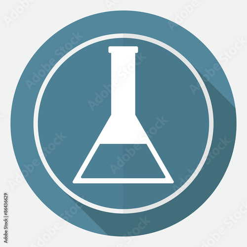 vitro icon on white circle with a long shadow