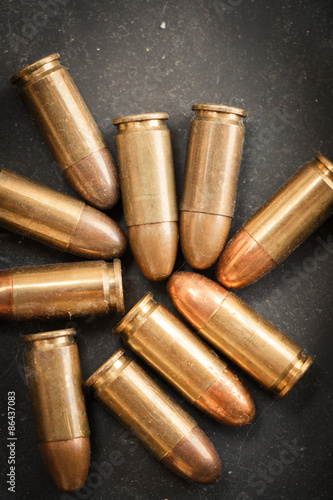 9mm bullet for a gun (dark style)