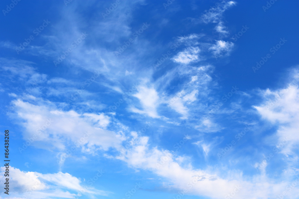 Blue sky with white clouds