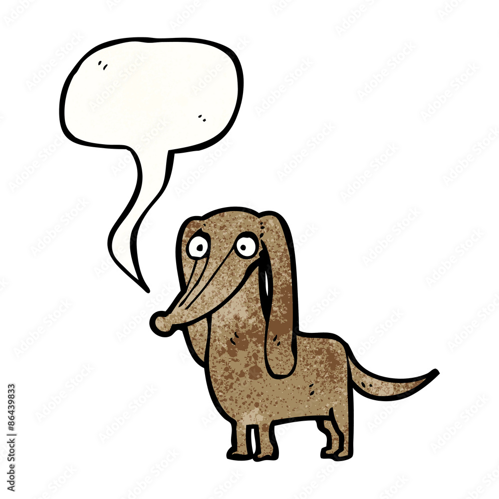 little dog with speech bubble little dog with speech bubble