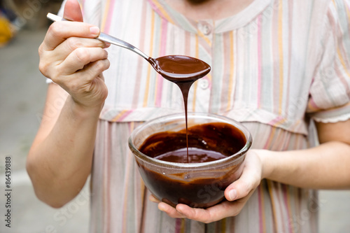 melted chocolate