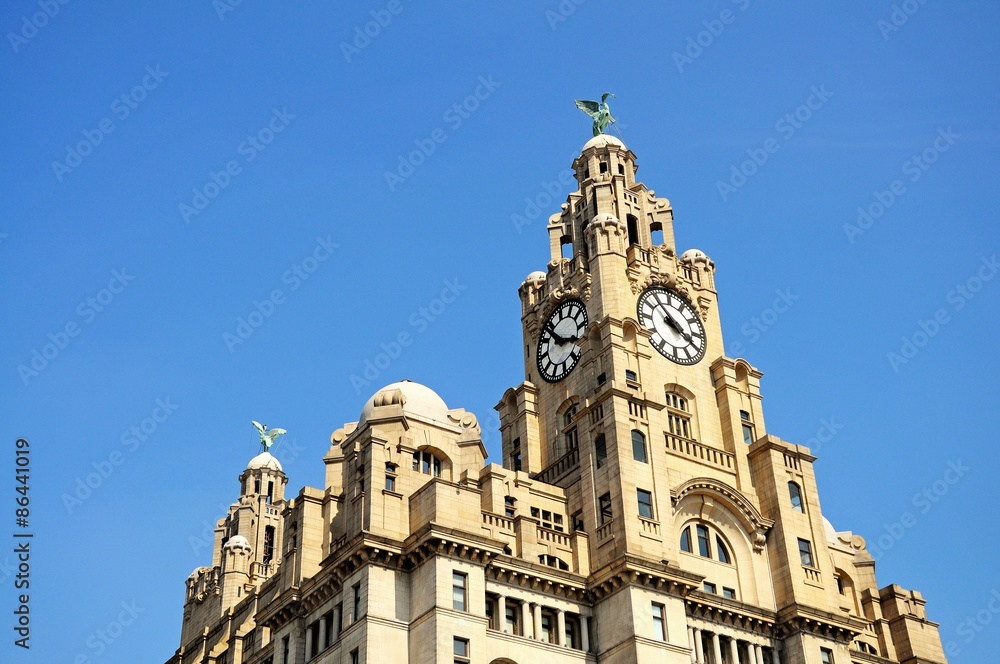 The Royal Liver building, Liverpool.