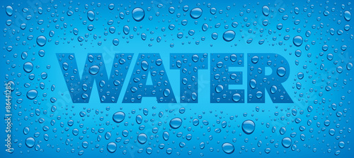 water backgrounds with text and many drops