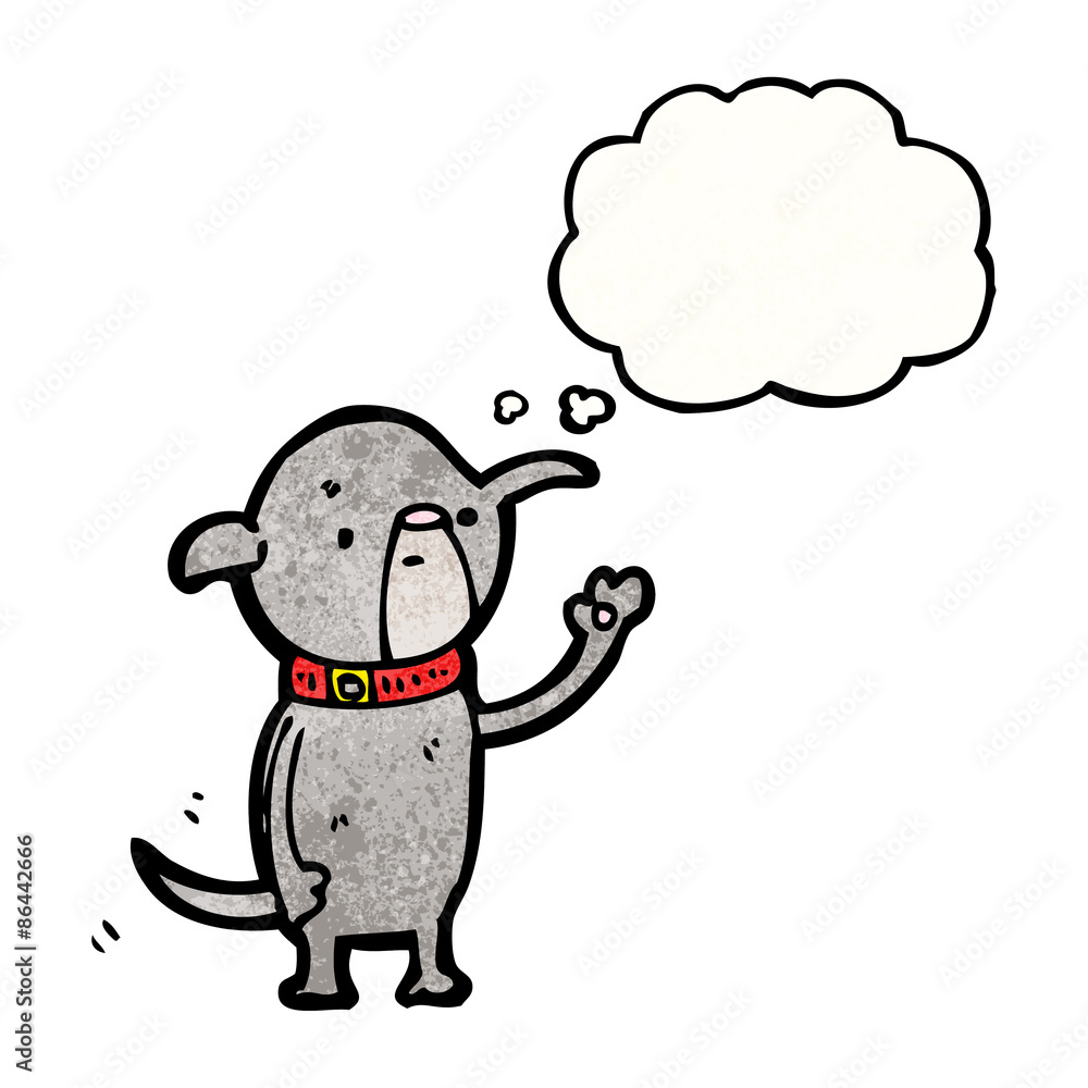 cartoon waving dog cartoon waving dog