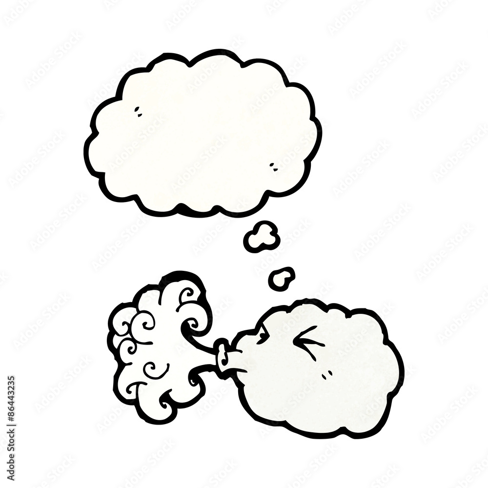 cute cartoon cloud with thought bubble cute cartoon cloud with thought bubble