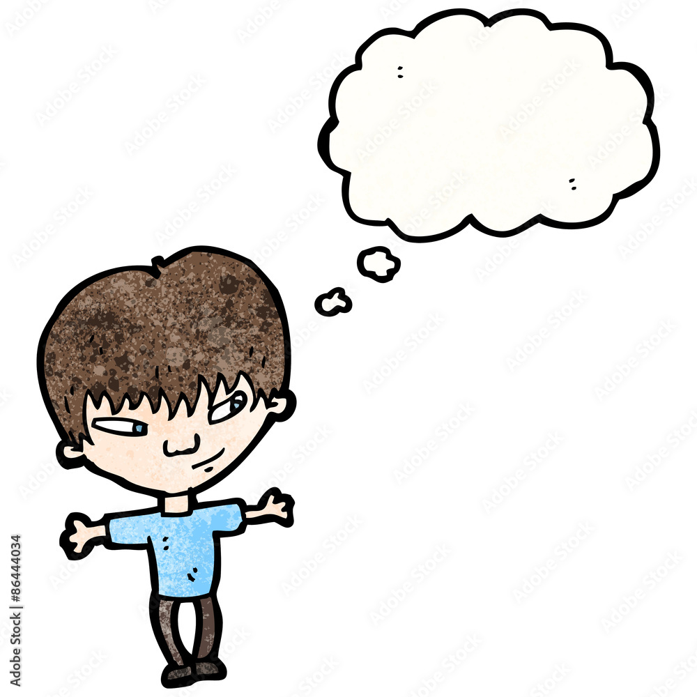 cartoon boy thinking cartoon boy thinking