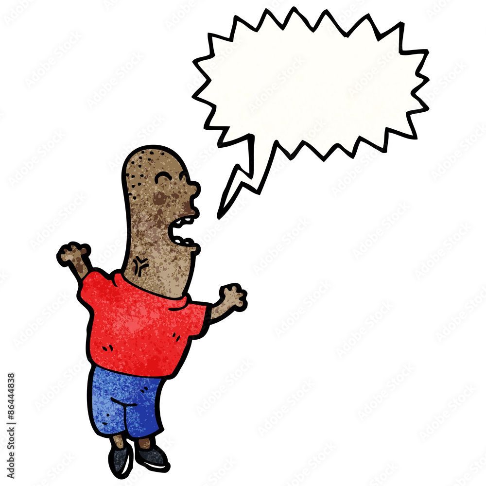 shouting man cartoon shouting man cartoon