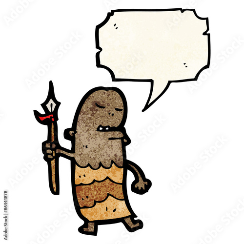 cartoon tribesman