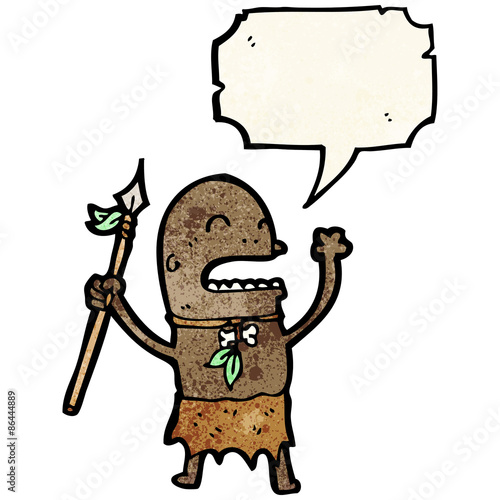 cartoon tribesman