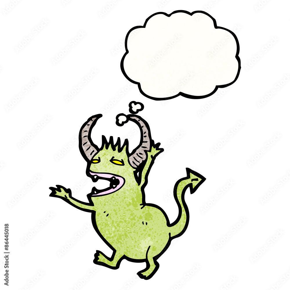 Naklejka premium cartoon little devil