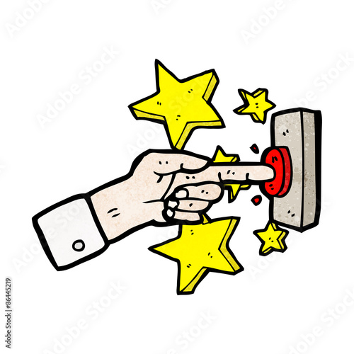 cartoon ringing doorbell