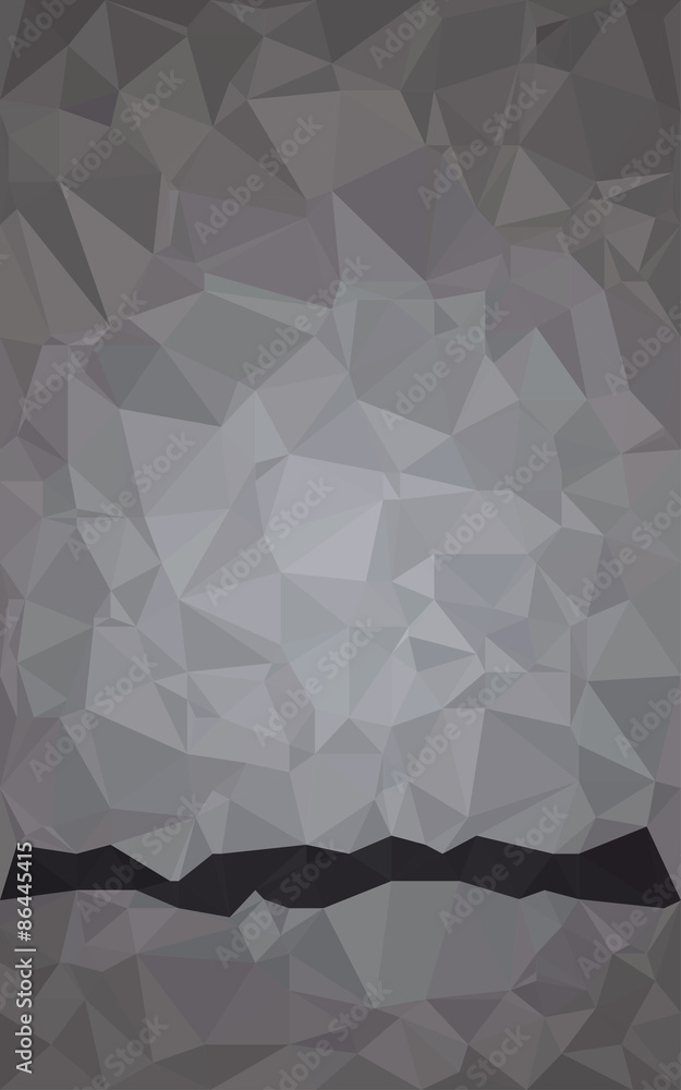 Obraz premium Black and white polygonal background